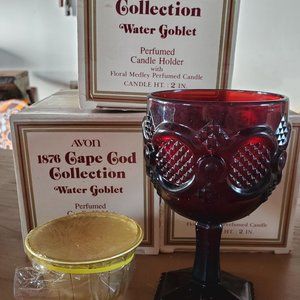 Vintage NIB/EUC - Avon 1876 Cape Cod Ruby Glass